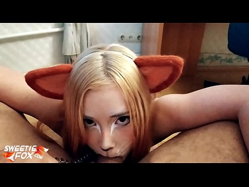 ❤️ Kitsune waxay liqaysaa dick oo afkeeda ku dhufatey ❤️❌ Galmo ❌❤